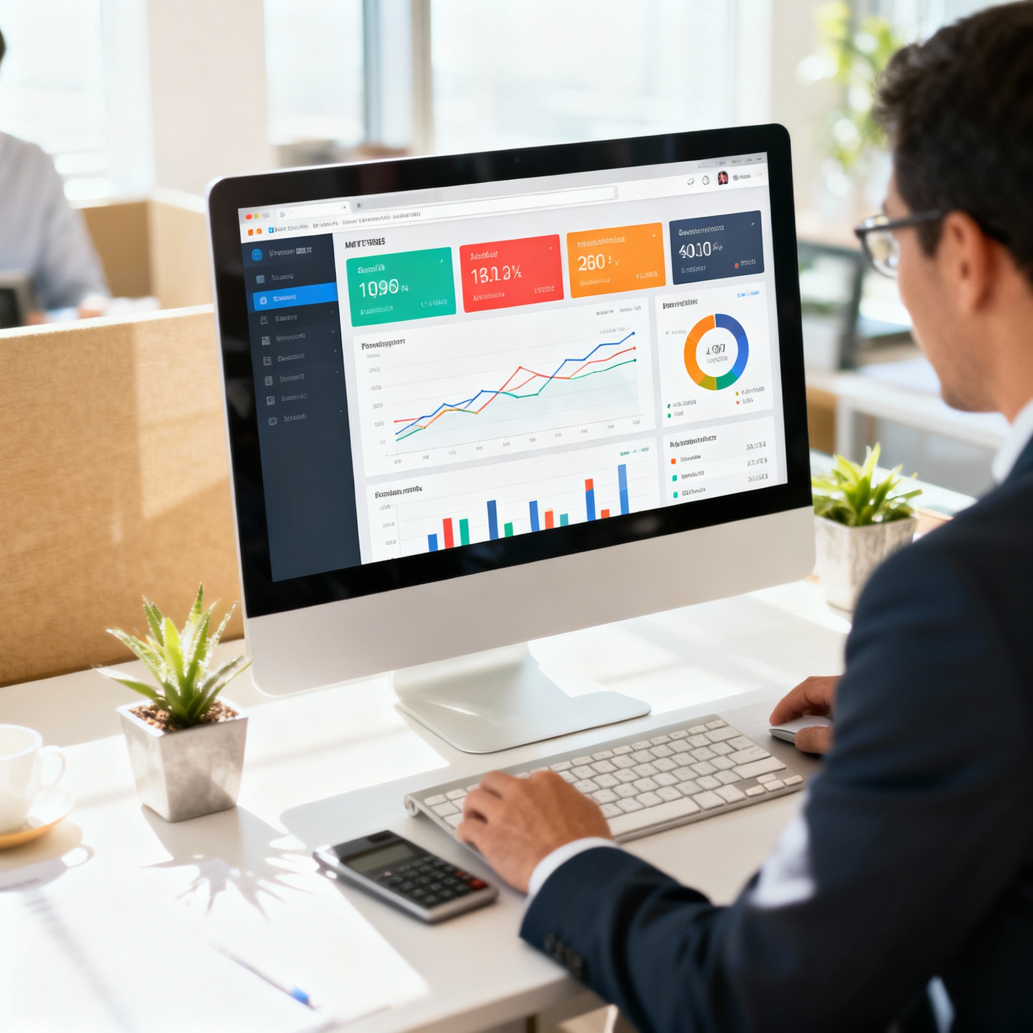 Website performance optimization dashboard