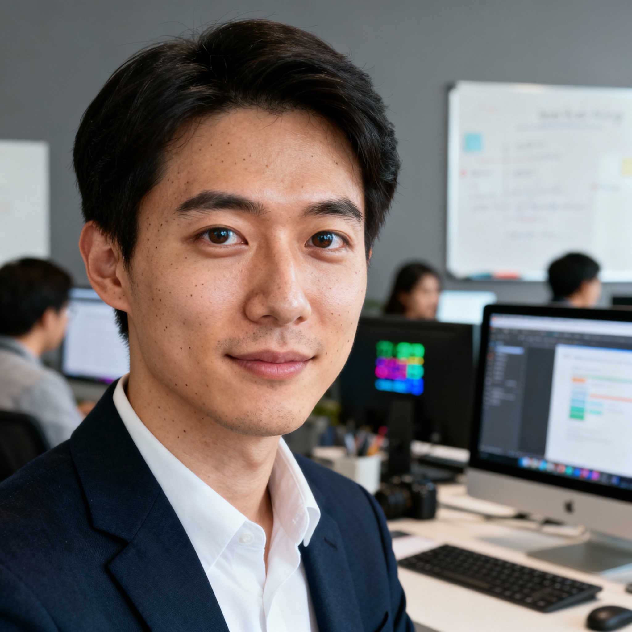 Modern web design workspace